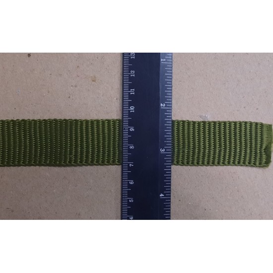 Стрічка ремінна поліпропіленова 25мм хакі