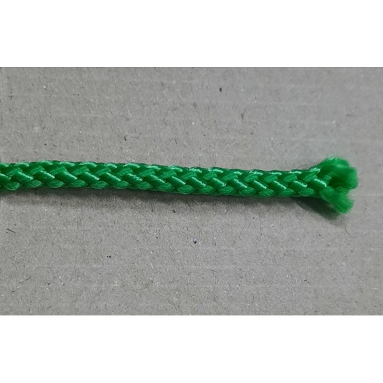 Шнур плетений поліпропіленовий 5,5мм зелений