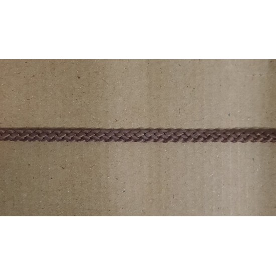 Шнур плетений поліпропіленовий 5,5мм коричневий (какао темне)