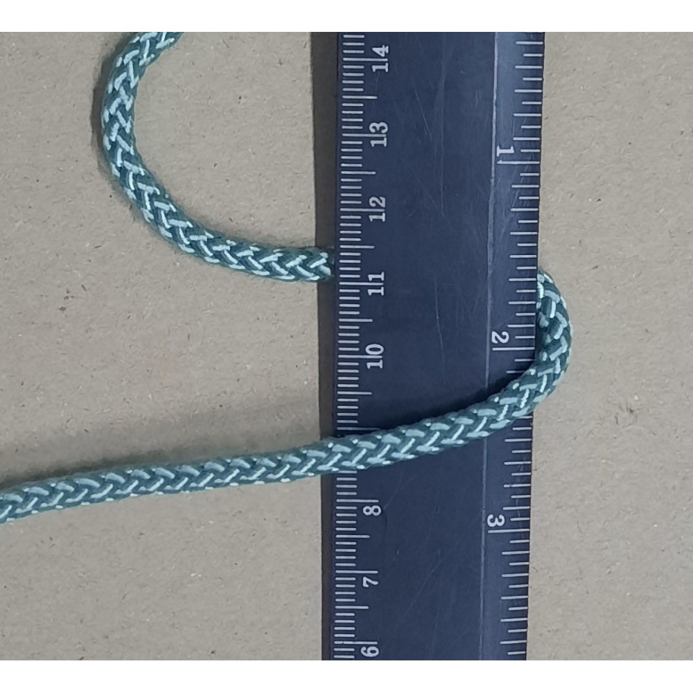 Шнур плетений поліпропіленовий 5,5мм колір м'ята (морська хвиля)