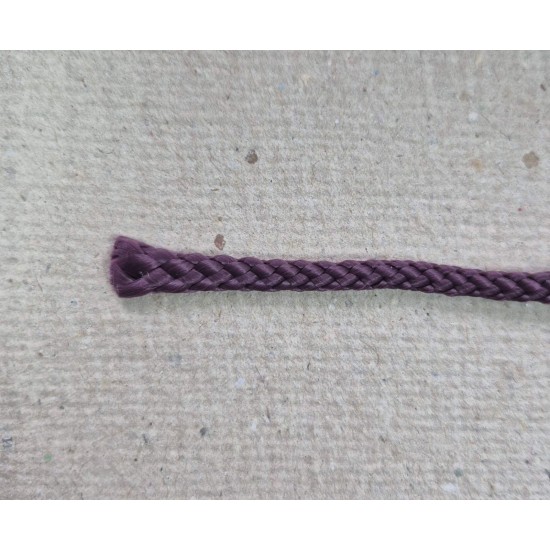 Шнур плетений поліпропіленовий 5,5мм вишневий/сливовий