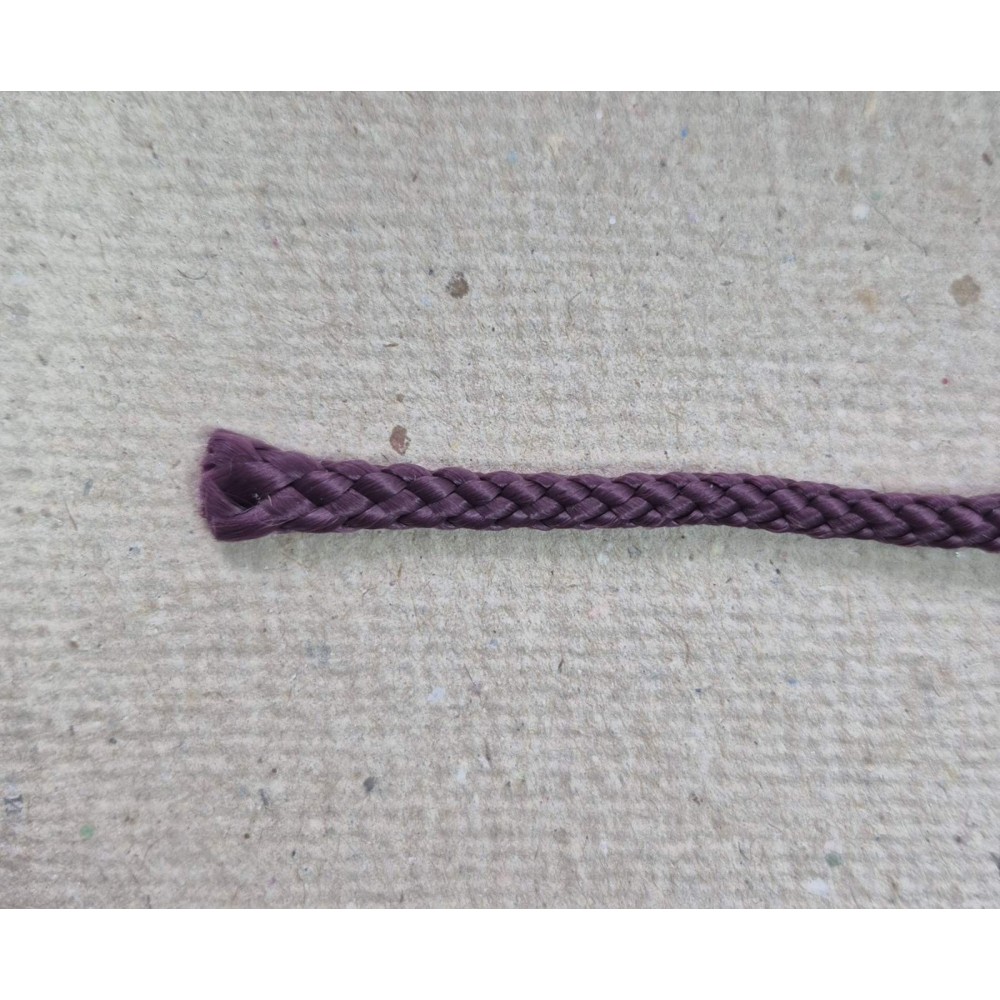 Шнур плетений поліпропіленовий 5,5мм вишневий/сливовий