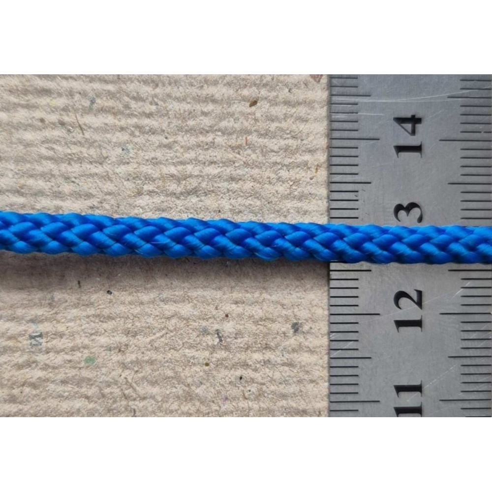 Шнур плетений поліпропіленовий 4,0мм колір блакитний