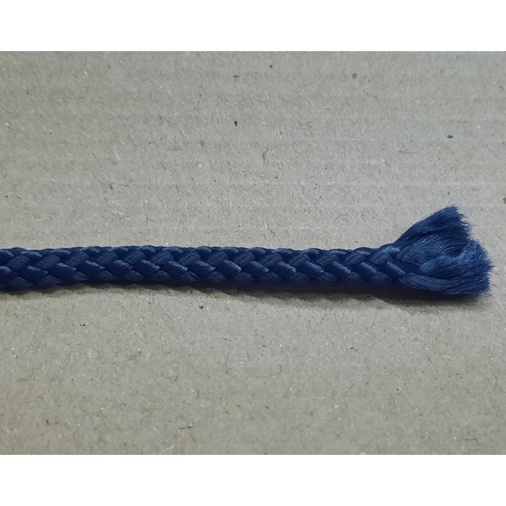 Шнур плетений поліпропіленовий 5,5мм темно-синій