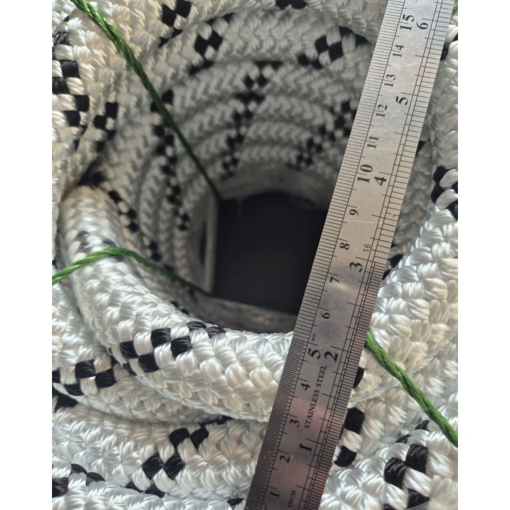 Канат капроновий 26мм плетений 32-х прядний з осердям