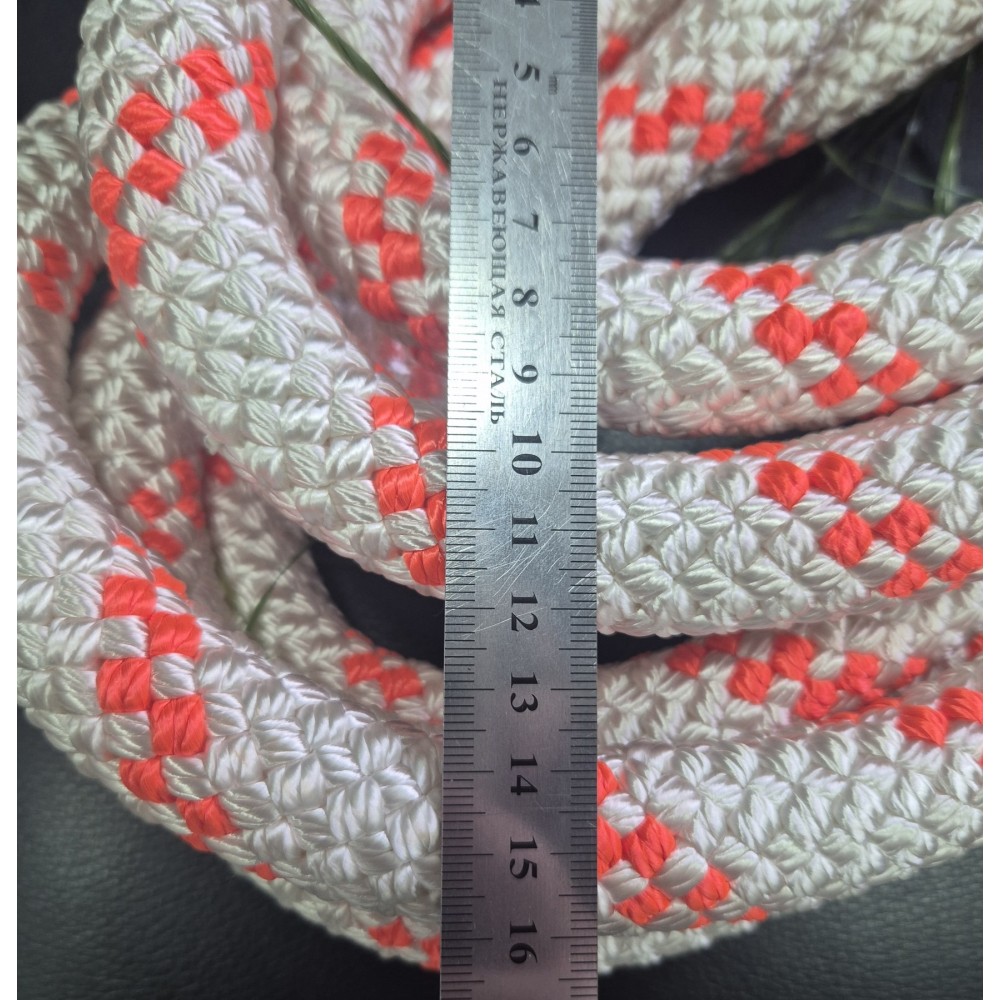 Канат капроновий 24мм плетений 32-х прядний з осердям