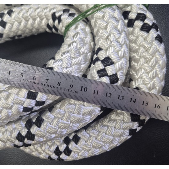 Канат капроновий 28мм плетений 32-х прядний з осердям