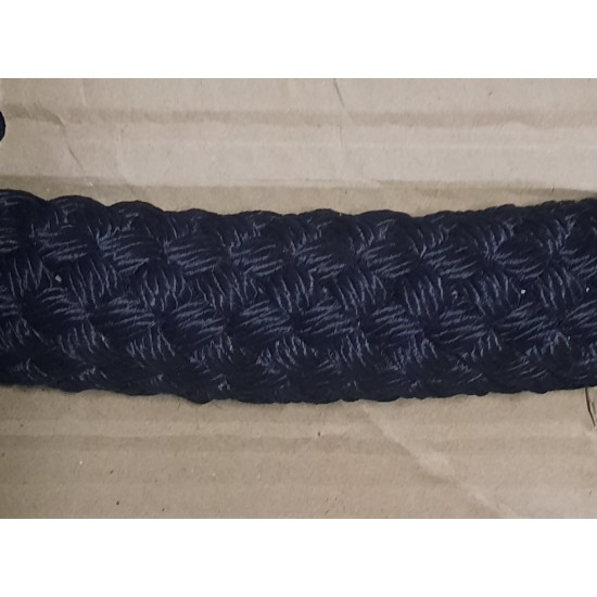 Канат 41мм поліпропіленовий чорний плетений 32-х прядний з осердям ( для кросфіту)