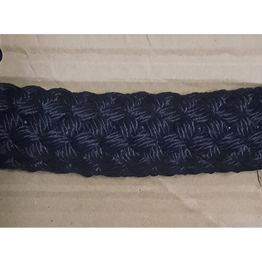 Канат 41мм поліпропіленовий чорний плетений 32-х прядний з осердям ( для кросфіту)