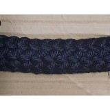 Канат 41мм поліпропіленовий чорний плетений 32-х прядний з осердям ( для кросфіту)