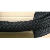 Канат 41мм поліпропіленовий чорний плетений 32-х прядний з осердям ( для кросфіту)