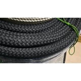 Канат 41мм поліпропіленовий чорний плетений 32-х прядний з осердям ( для кросфіту)