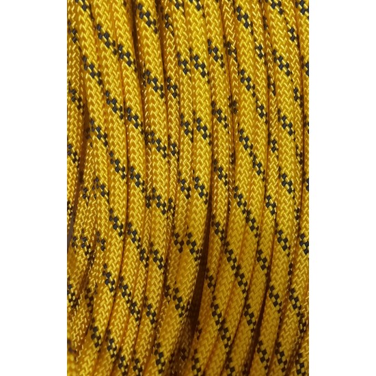 Мотузка статична гнучка10мм 32 клас жовта