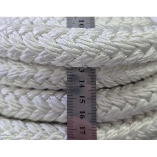 Канат 22мм поліестеровий плетений 12-ти прядний з осердям гнучкий