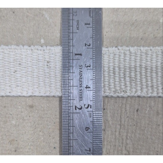 Стрічка бавовняна(гніт) 22мм