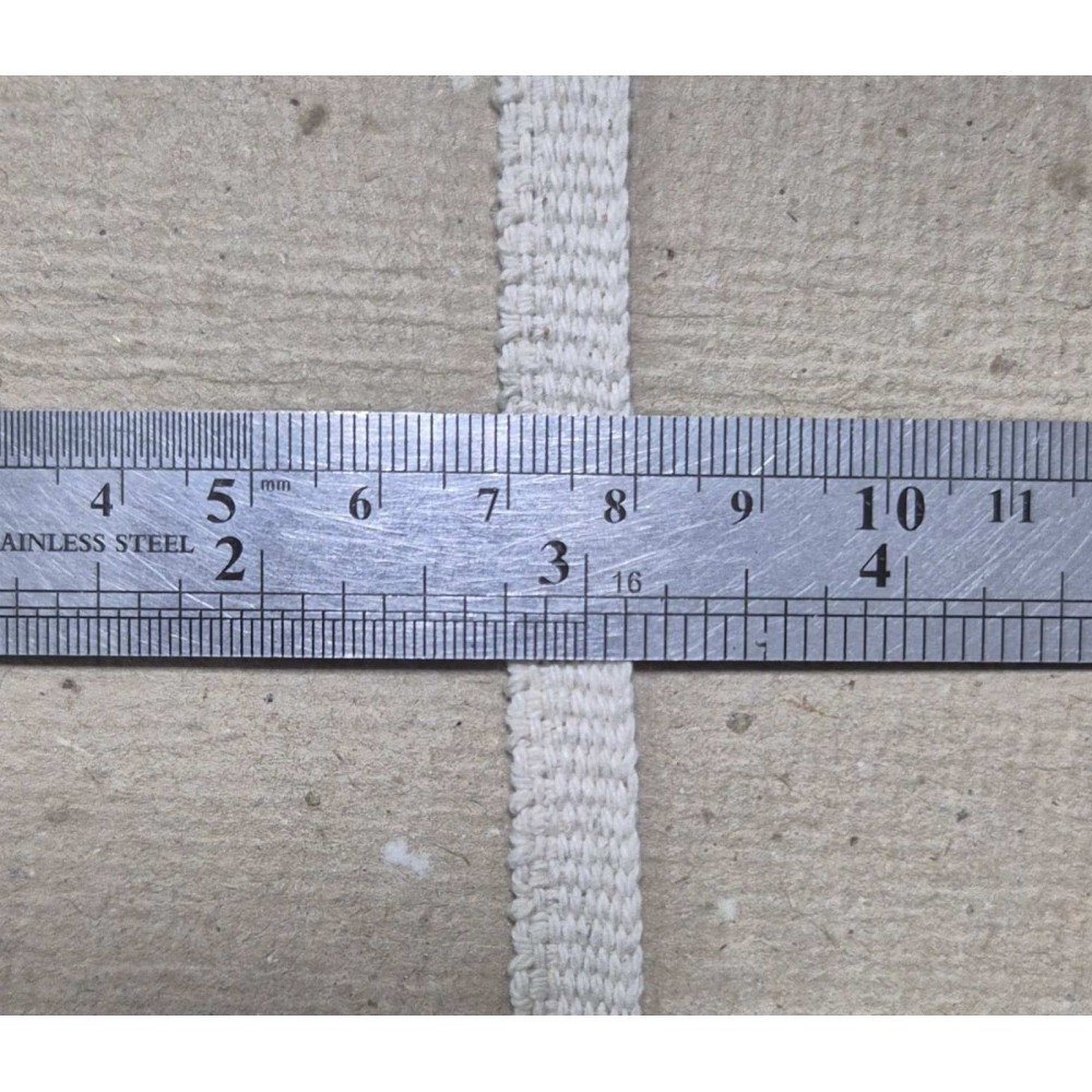 Стрічка бавовняна(гніт) 10мм