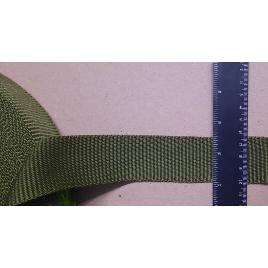 Стрічка ремінна поліпропіленова 40мм хакі